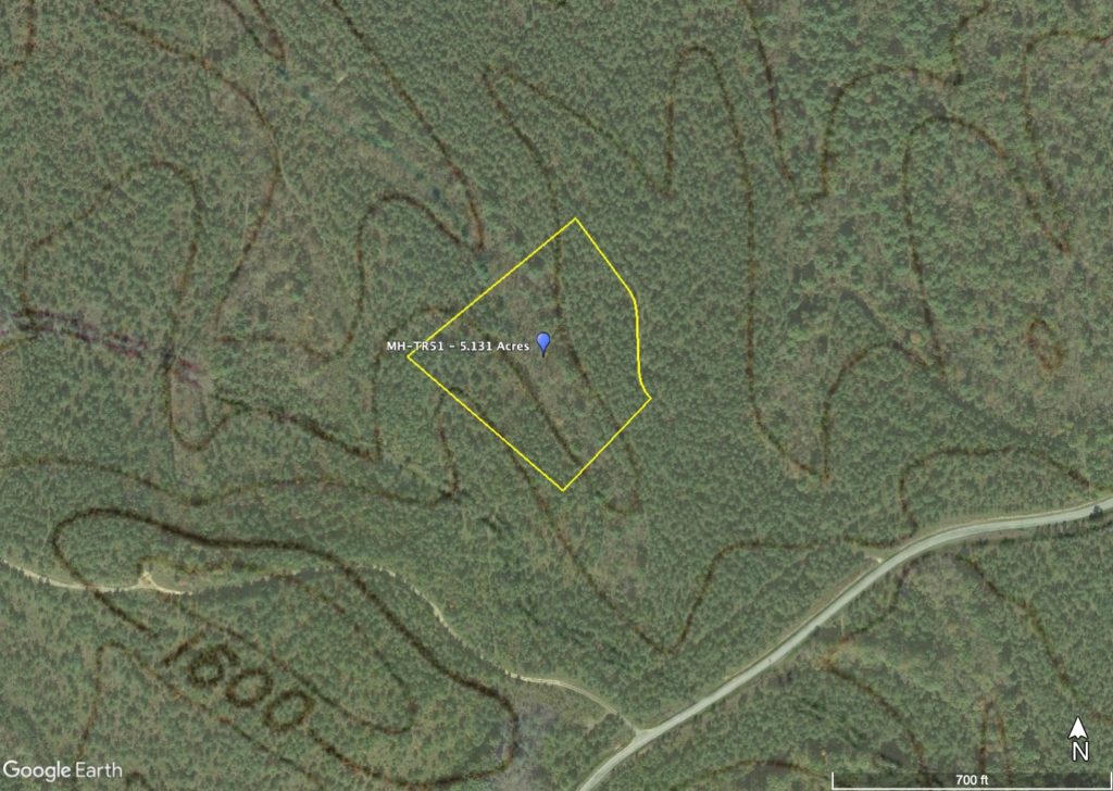 No Credit Check Land For Sale - Topo Map
